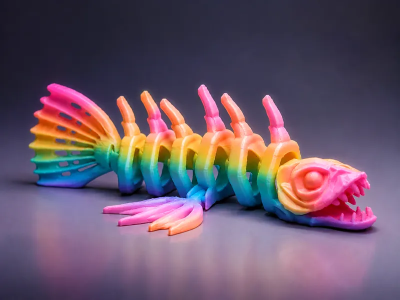 Skeleton Lionfish - No Supports! Scary Animals!