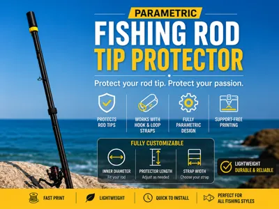Parametric Fishing Rod Tip Protector