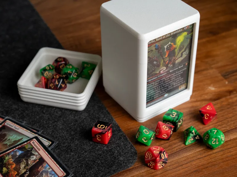MTG Commander Deck Box with Dice Tray
