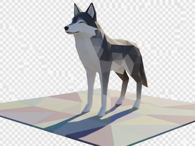 Low Poly Wolf