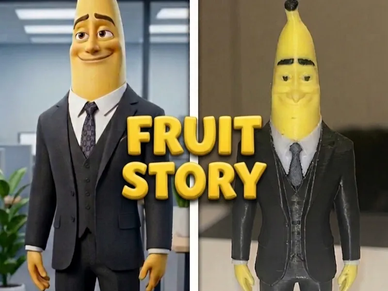 AI Fruit Story Banana Suit Man