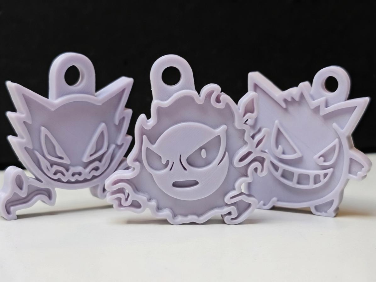Gastly Haunter Gengar - Pokemon Keychains