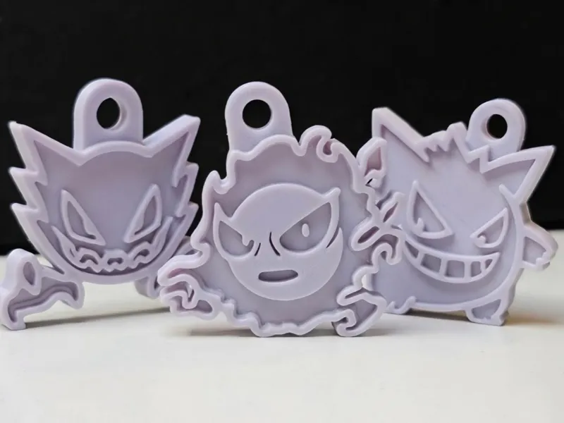 Gastly Haunter Gengar - Pokemon Keychains
