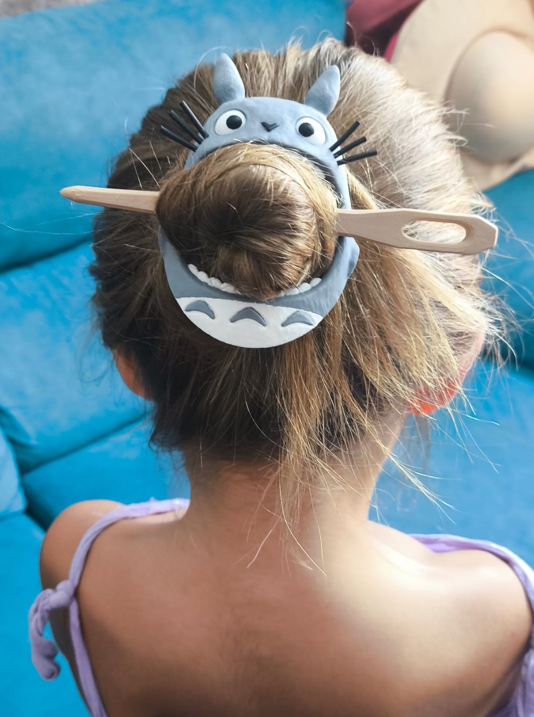 Totoro Hair Pin & Buckle Set–Ghibli Hair Accessory - 1