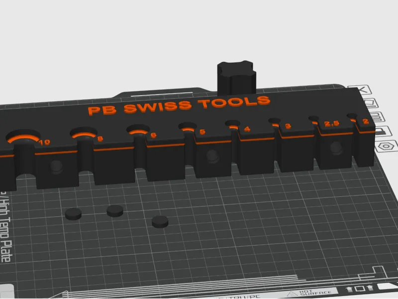 PB Swiss allen wrench wall mount 2-10mm