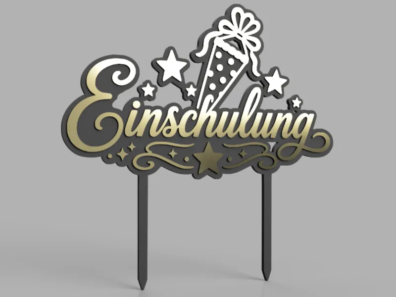 caketopper Einschulung