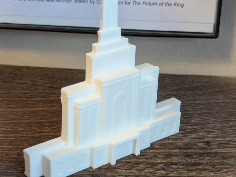 Orem Utah LDS Temple fridge magnet (6x3mm magnets)