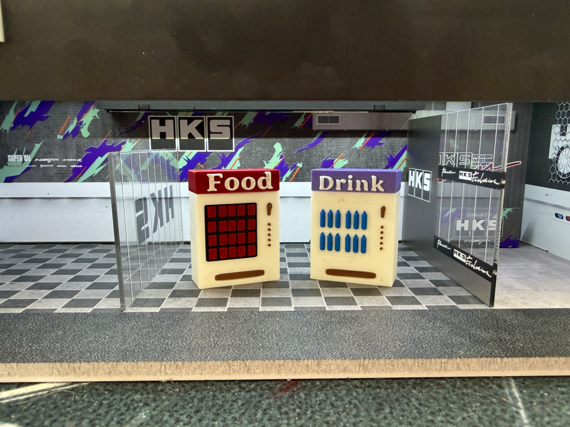 Food& drink vending machine for 1:64 scale diorama