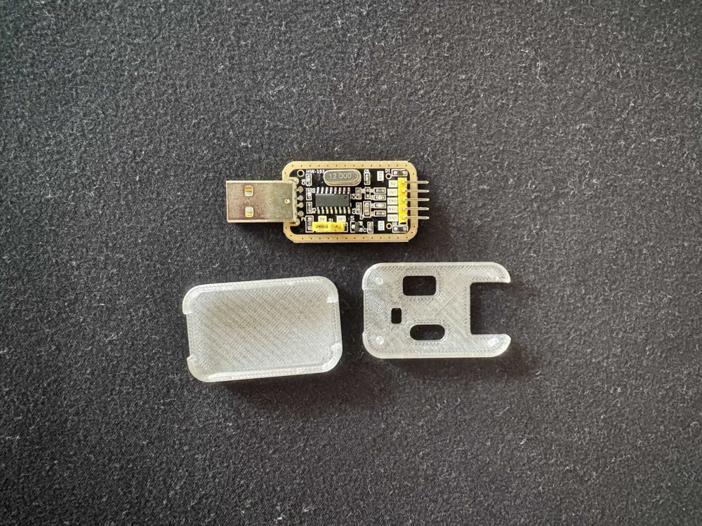 Snap-fit enclosure for CH340G USB to TTL adapter - Free 3D Print Model ...