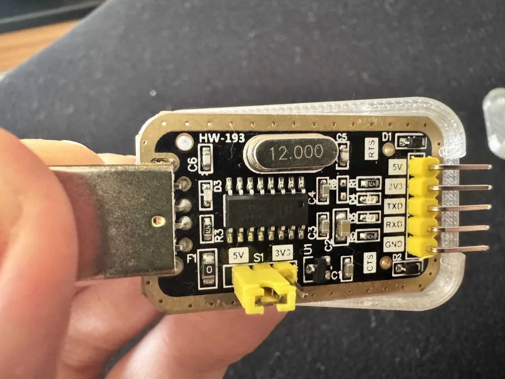 Snap-fit enclosure for CH340G USB to TTL adapter - Free 3D Print Model ...