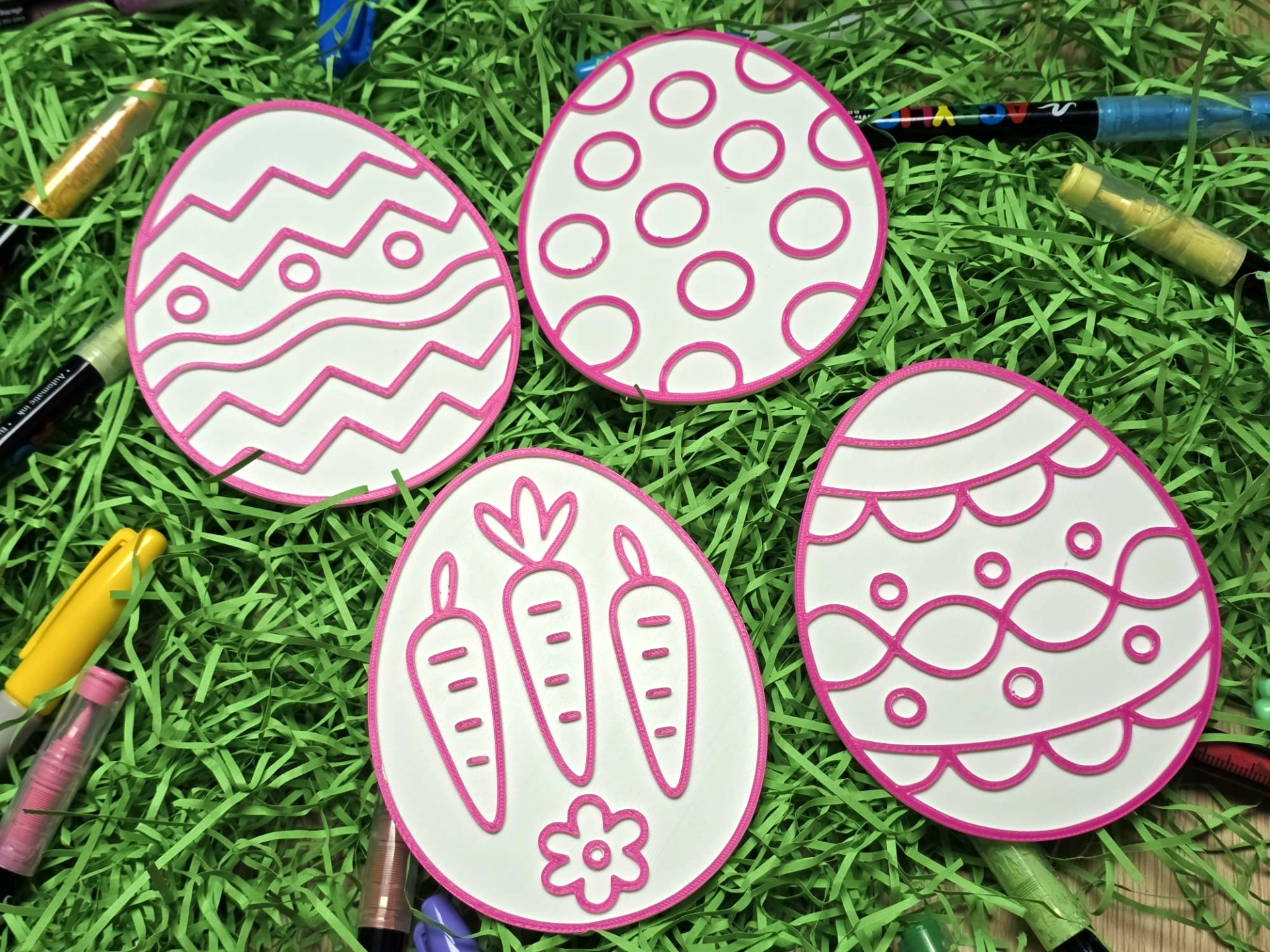 Easter Eggs Coloring Festive Ostern Pack 1