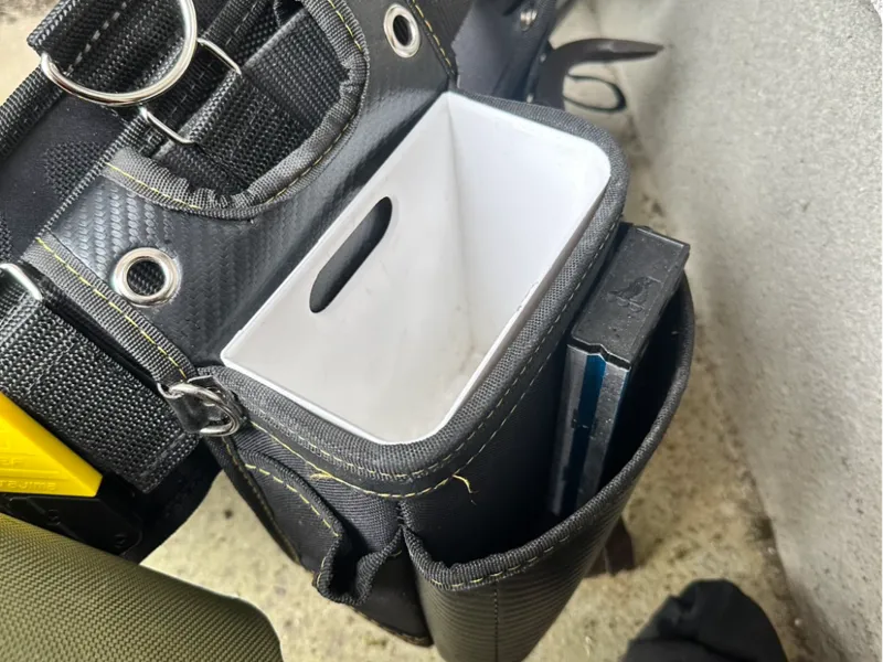 Deep Tool Pouch Screw Organizer Insert with Drain