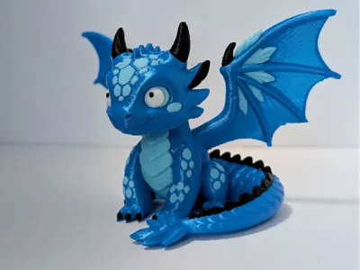 Cute Dragon Sitting Down