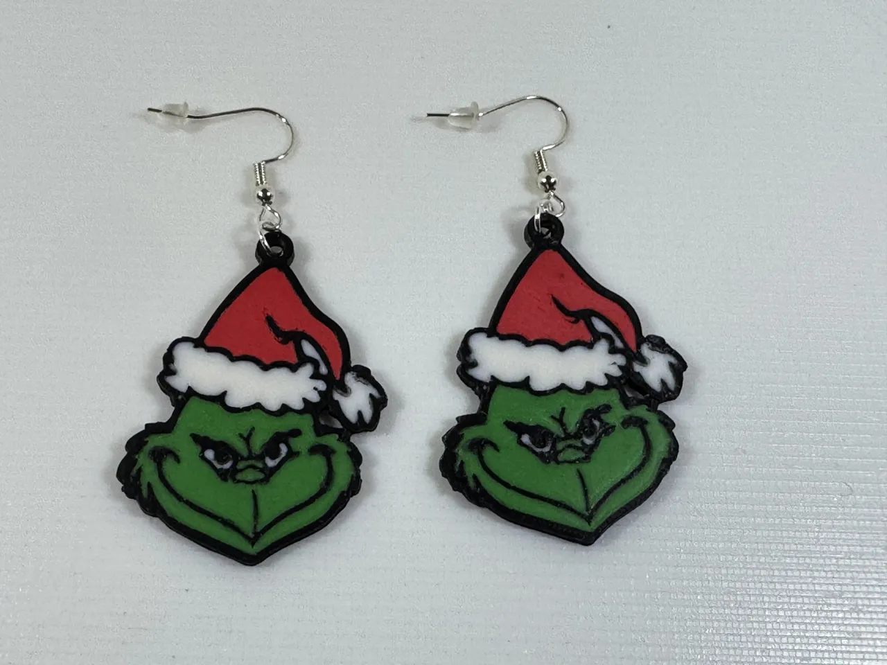 Christmas Grinch Earrings view 3