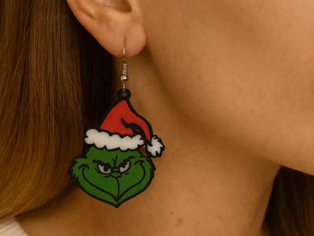 Christmas Grinch Earrings