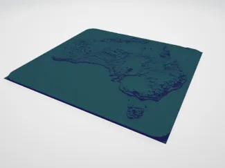 Australia Topographic Map