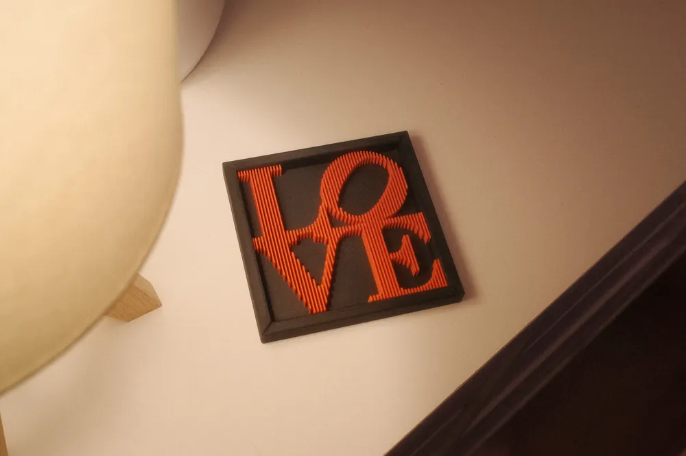 LOVE Layered Wall Art – Inspired by Robert Indiana by nERoX - MakerWorld
