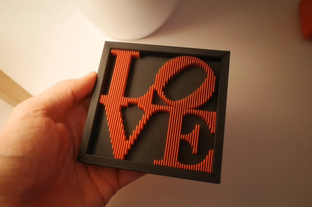 LOVE Layered Wall Art – Inspired by Robert Indiana by nERoX - MakerWorld