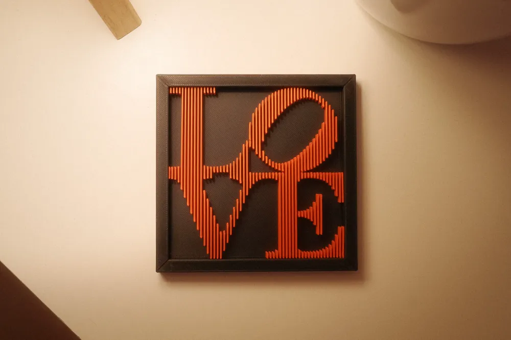 LOVE Layered Wall Art – Inspired by Robert Indiana by nERoX - MakerWorld