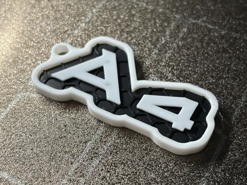 AUDI A4 Text Keychain