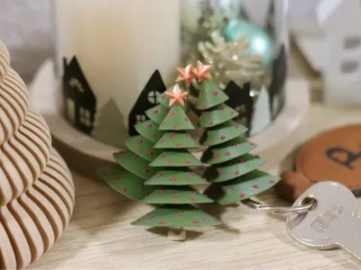 Christmas Tree Keychain Multicolor / Single Color