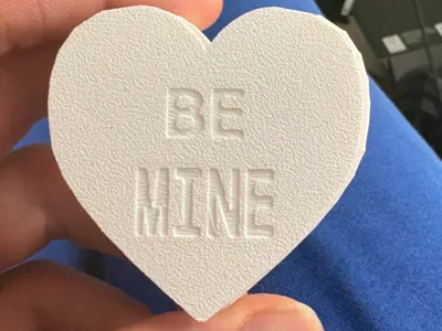 Fully Printed Candy Heart Clicker Fidget