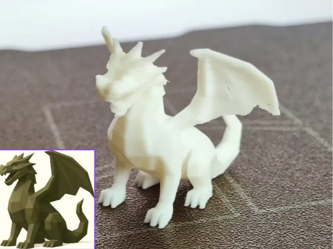Low poly dragon