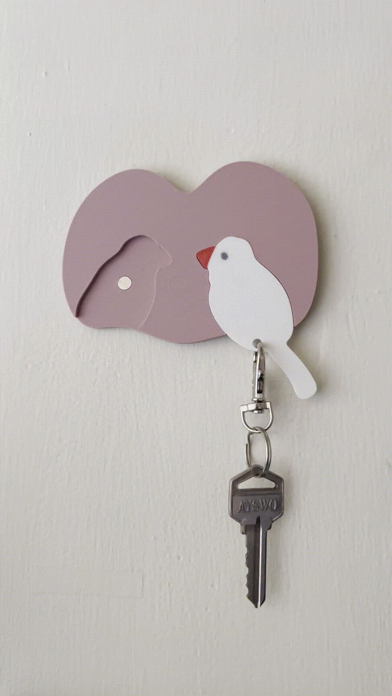 Cute White Java Sparrow Key Covers
