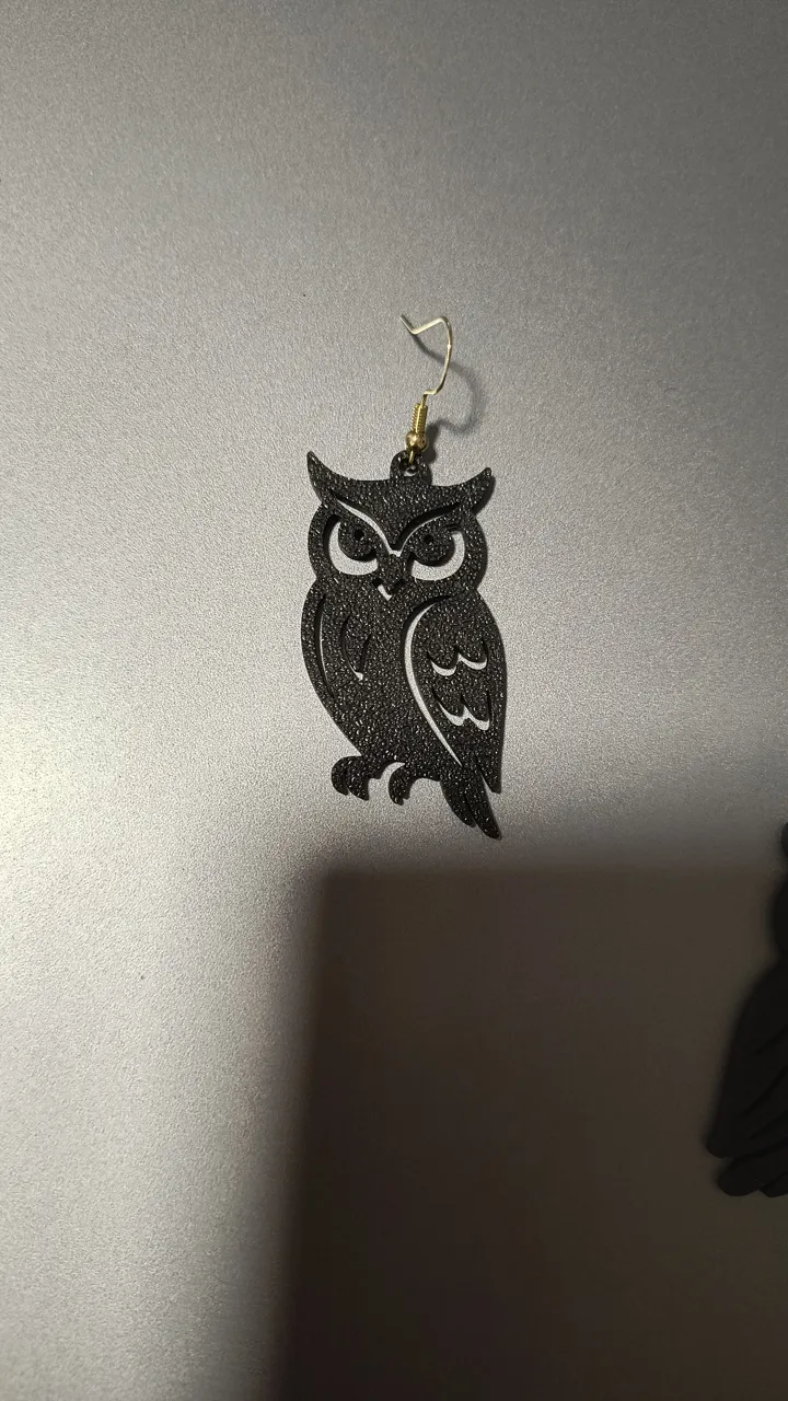 4 different owl earring (free to sell) view 2