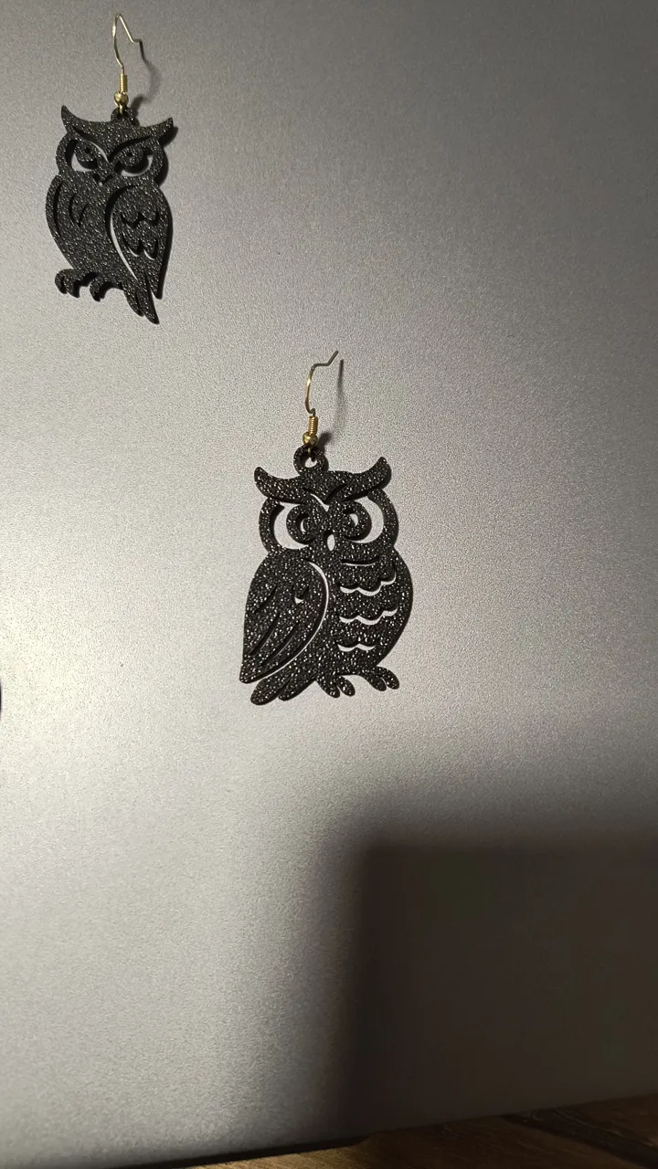 4 different owl earring (free to sell) view 3