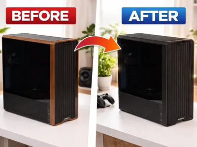 Wood-delete Lian Li 217 Computer case