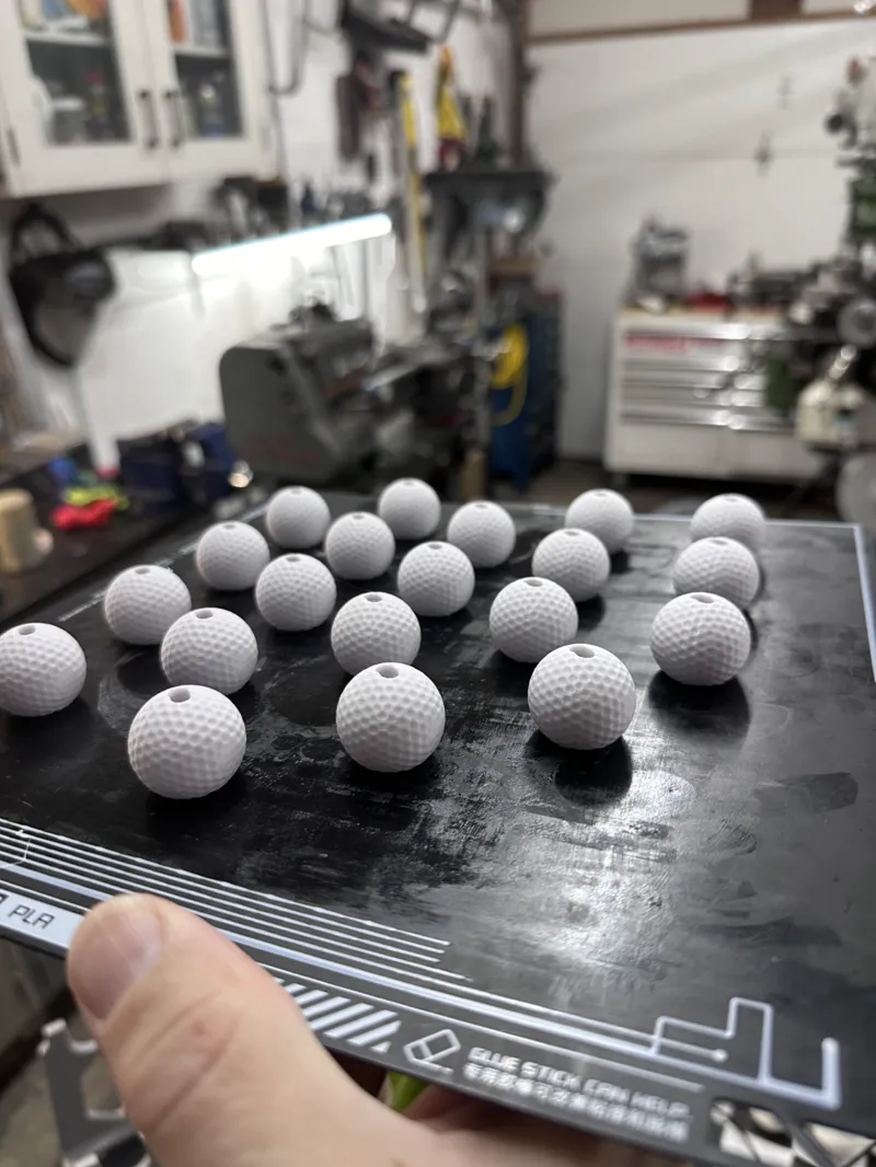 Golf Ball Knot Hiding Bead