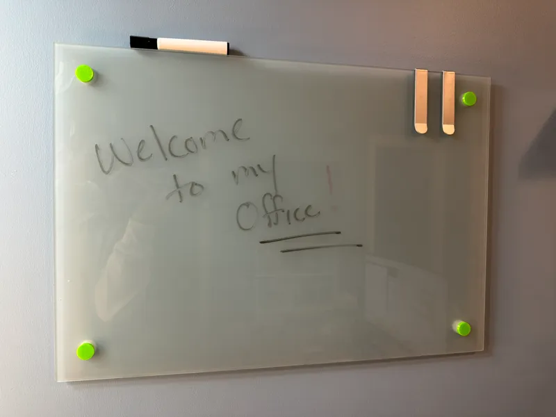 Ikea Kludd Glass Whiteboard/Noticeboard Mounts