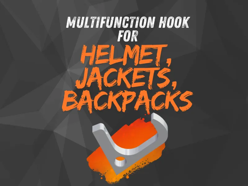 Multifunction Hook for Helmet, Jackets, Backpacks