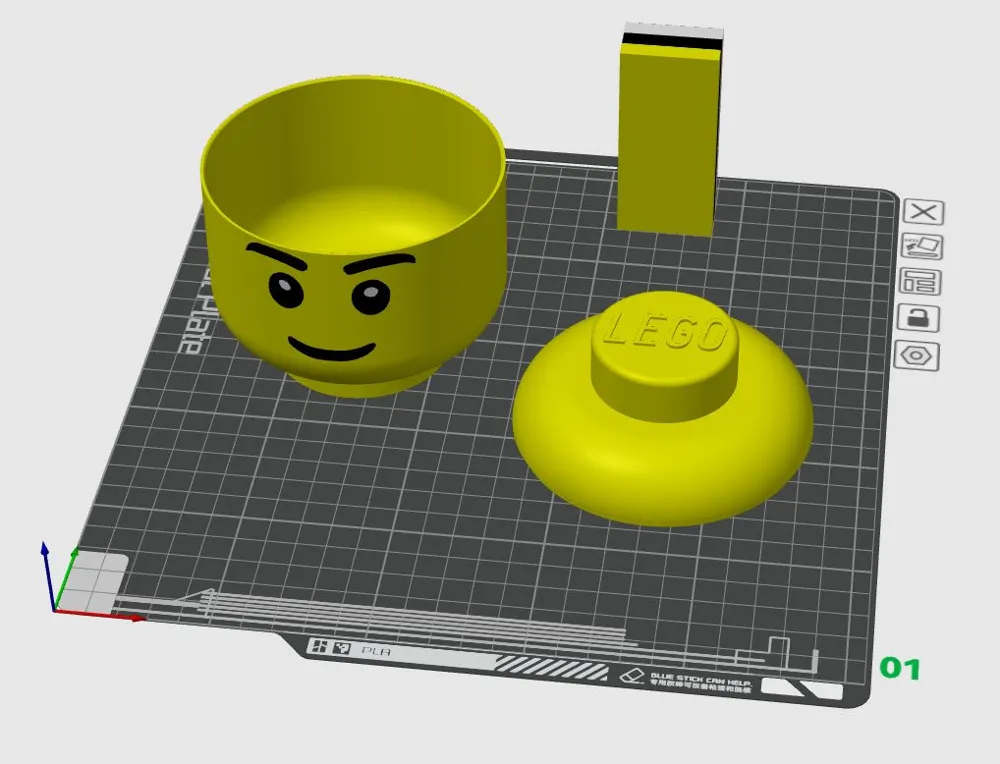 LEGO Style Storage Container Head by Chris1974 - MakerWorld