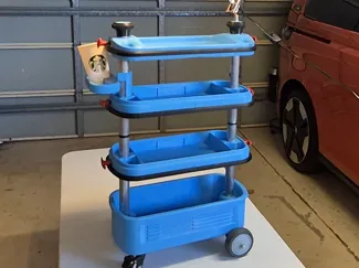 Vintage Style Trolley Toolbox