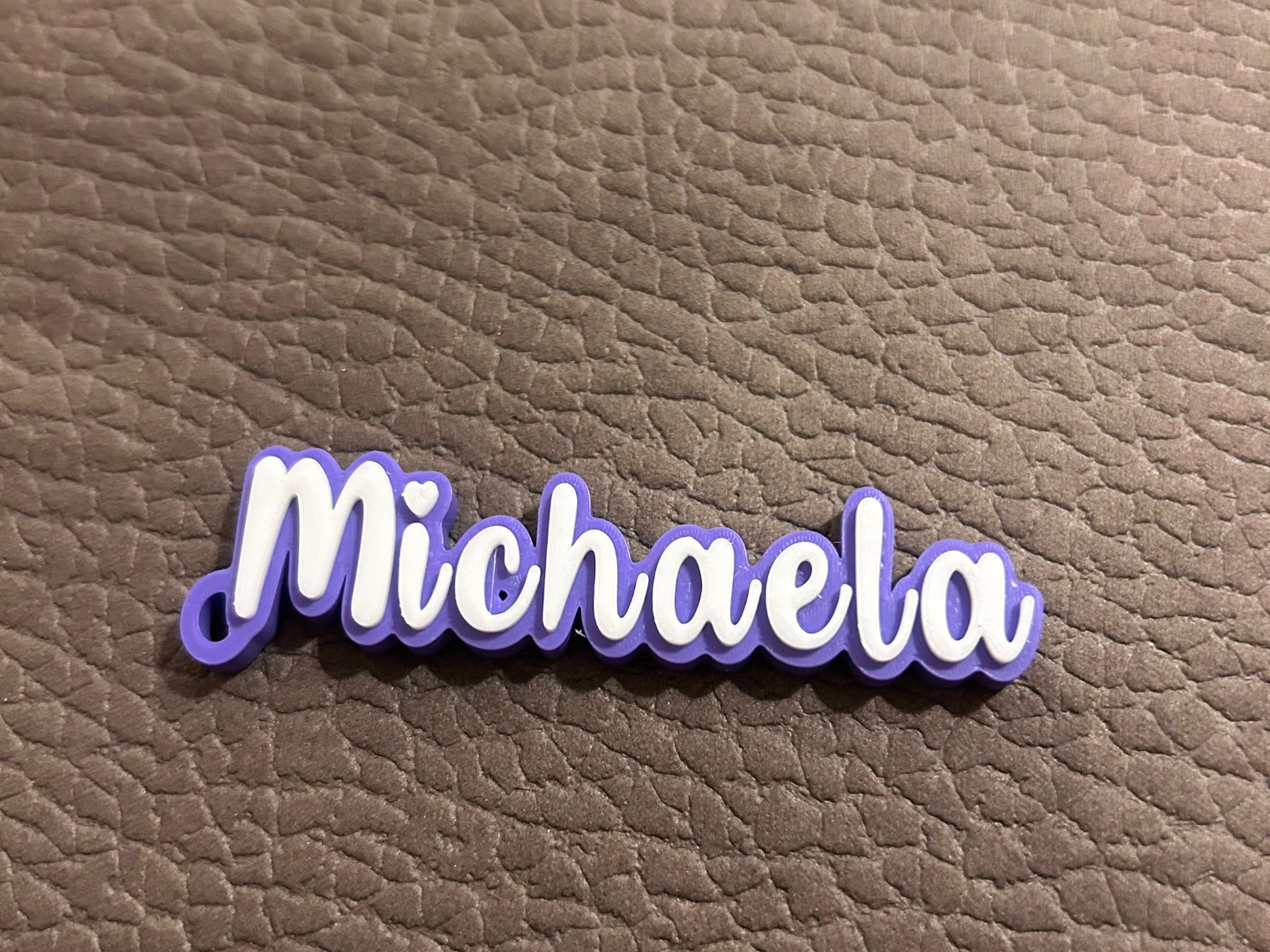 michaela name keychain