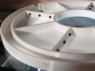 Hydroponic Tower 5 gallon bucket adapter 4 pieces