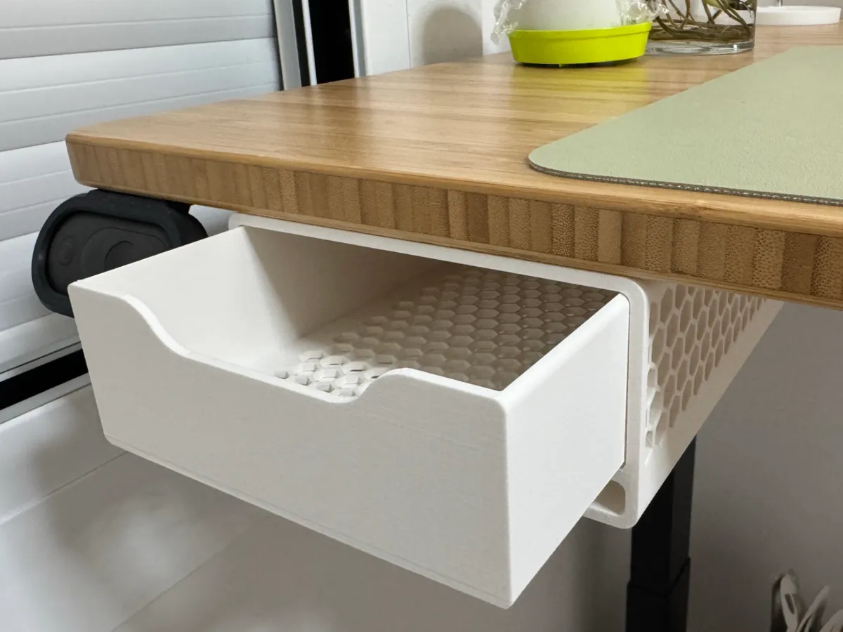Tiroir sous bureau avec support clavier