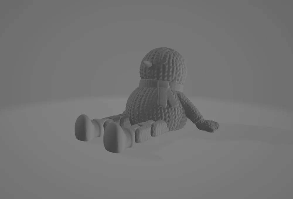 Articulated knitted snowman - Free 3D Print Model - MakerWorld
