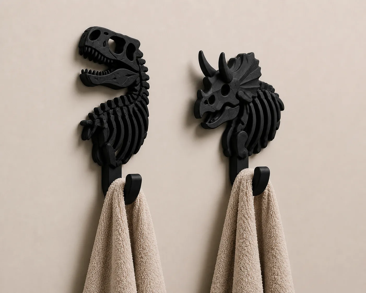 Miniatura 2 do modelo 3D Dinosaur Skeleton Wall Hook Set  