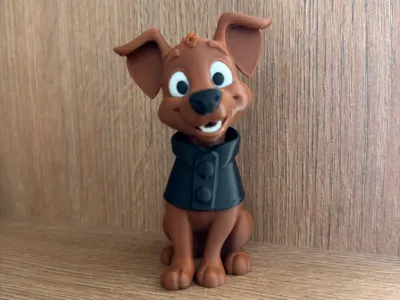 Barky McButtons - Funny Cartoon Dog with Jacket