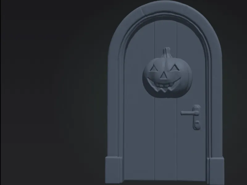 Halloween door decoration