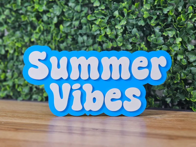 Summer Vibes - Dekorativer Schriftzug 