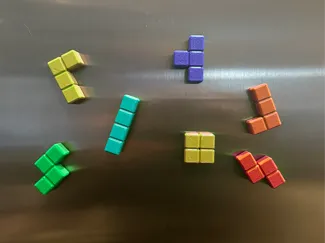 Tetris Tetrimino Fridge Magnet