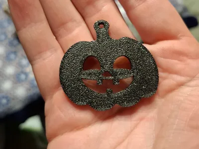 Halloween pumpkin keychain