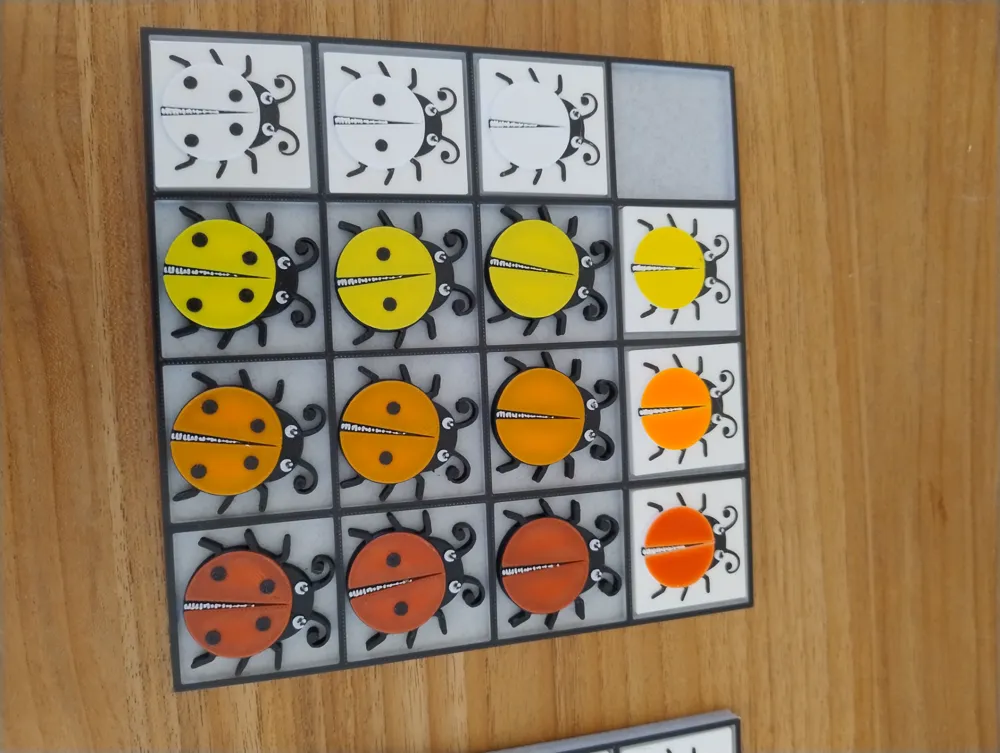 Ladybug Counting Matrix - Free 3D Print Model - MakerWorld