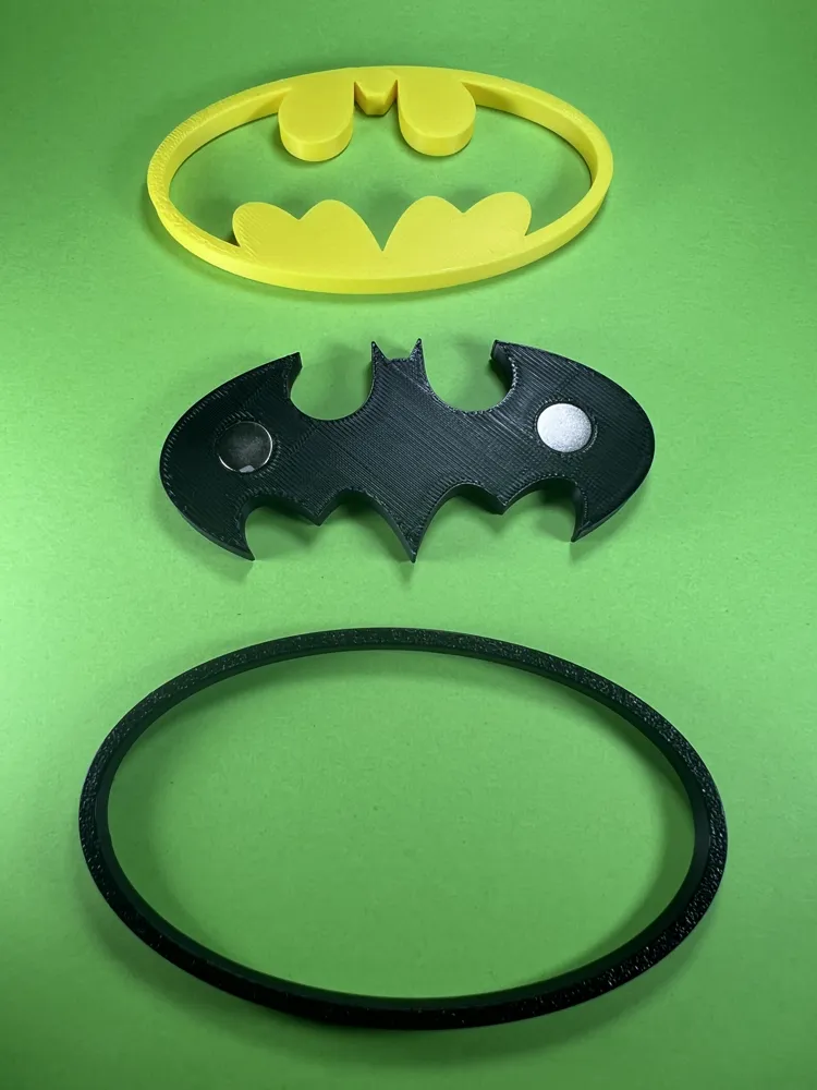 Batman Fridge Magnet - Fan-Art - No AMS - Free 3D Print Model - MakerWorld