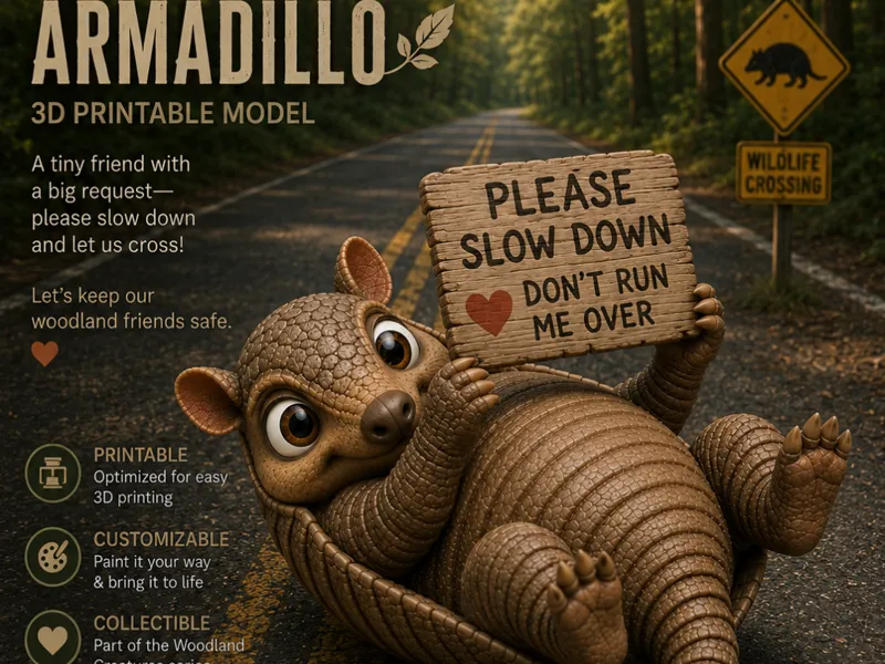 Woodlands Creatures Armadillo