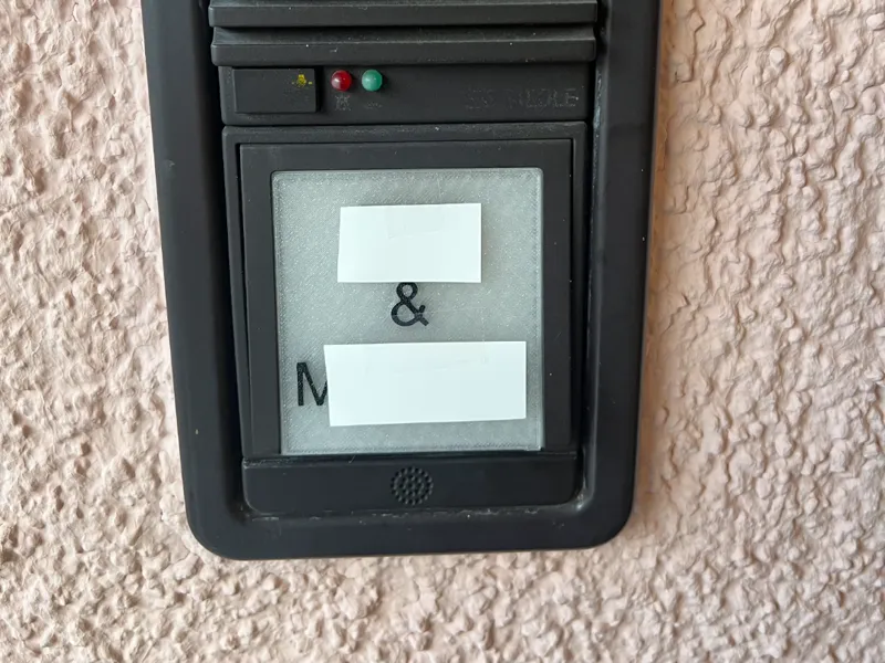 Siedle Namensschild TM 511-01, 02, 03, 04